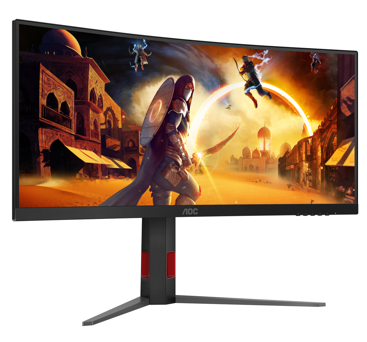 AOC G4 CU34G4Z Computerbildschirm 86,4 cm (34") 3440 x 1440 Pixel Wide Quad HD LED Schwarz, Rot