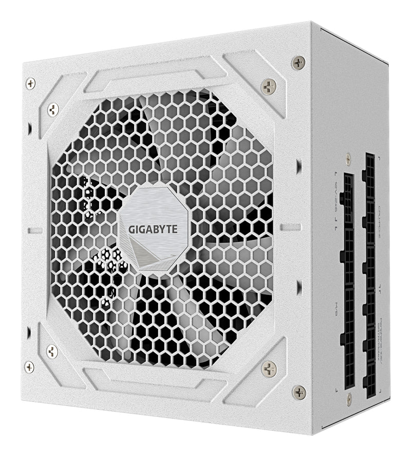GIGABYTE UD1000GM PG5 V2 ICE Netzteil – PCIe Gen 5.1, 80 PLUS Gold, Vollmodulares Design, 120-mm-Lüfter, ATX 3.1-kompatibel, EU-Stecker