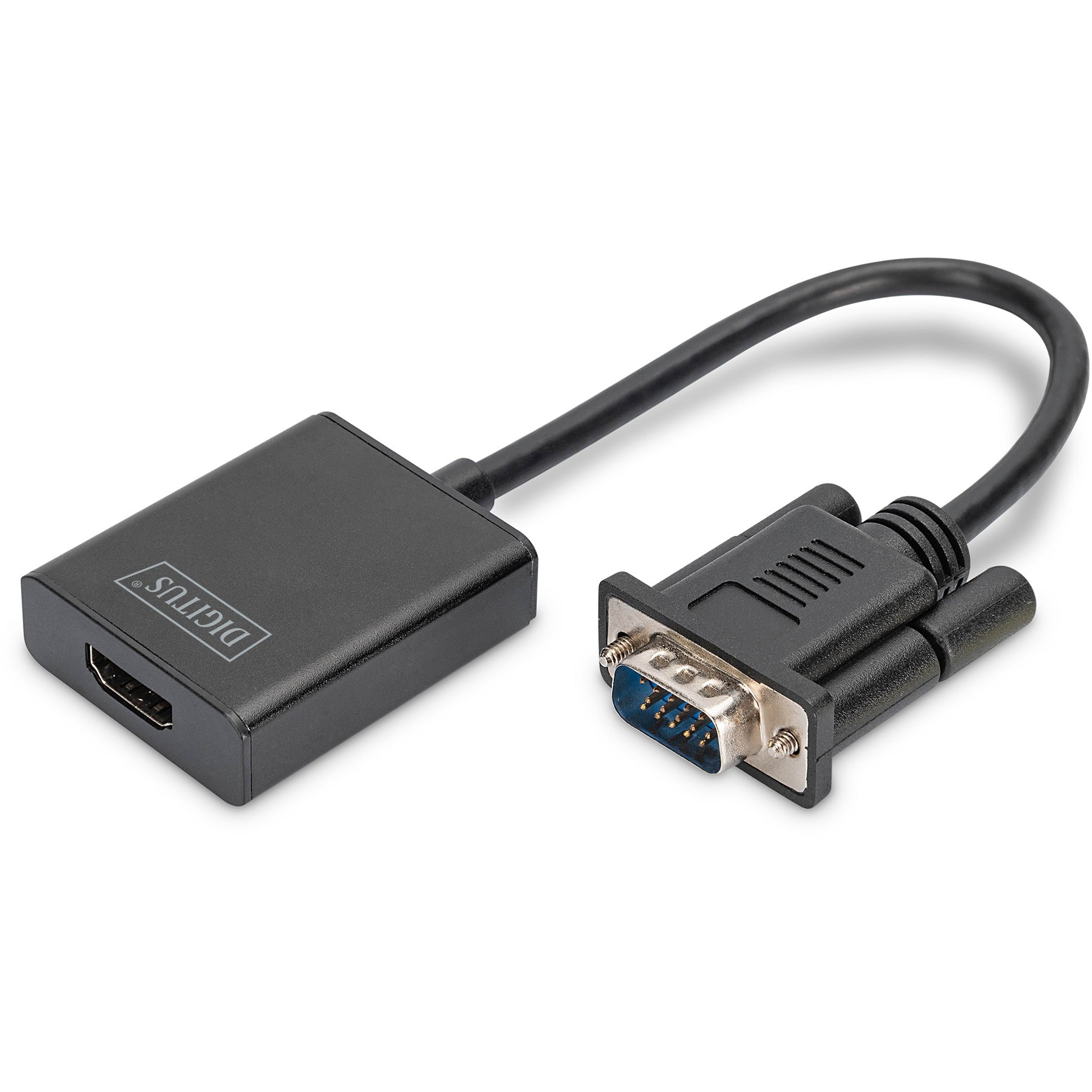 DIGITUS Konverter VGA > HDMI + Audio Full HD 1080p schwarz