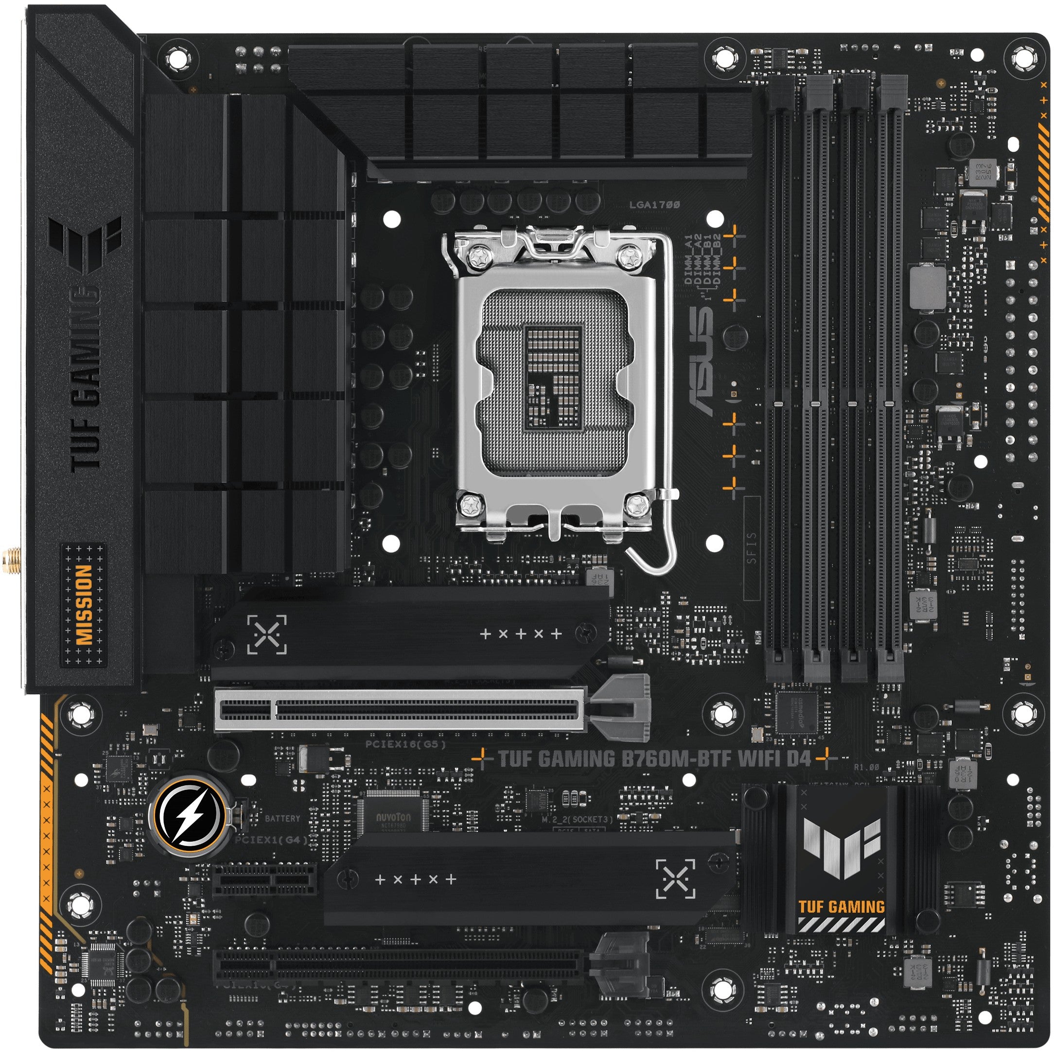 1700 ASUS TUF B760M-PLUS GAMING BTF mATX D4