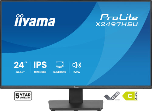 iiyama ProLite X2497HSU-B1 Computerbildschirm 60,5 cm (23.8") 1920 x 1080 Pixel Full HD LED Schwarz