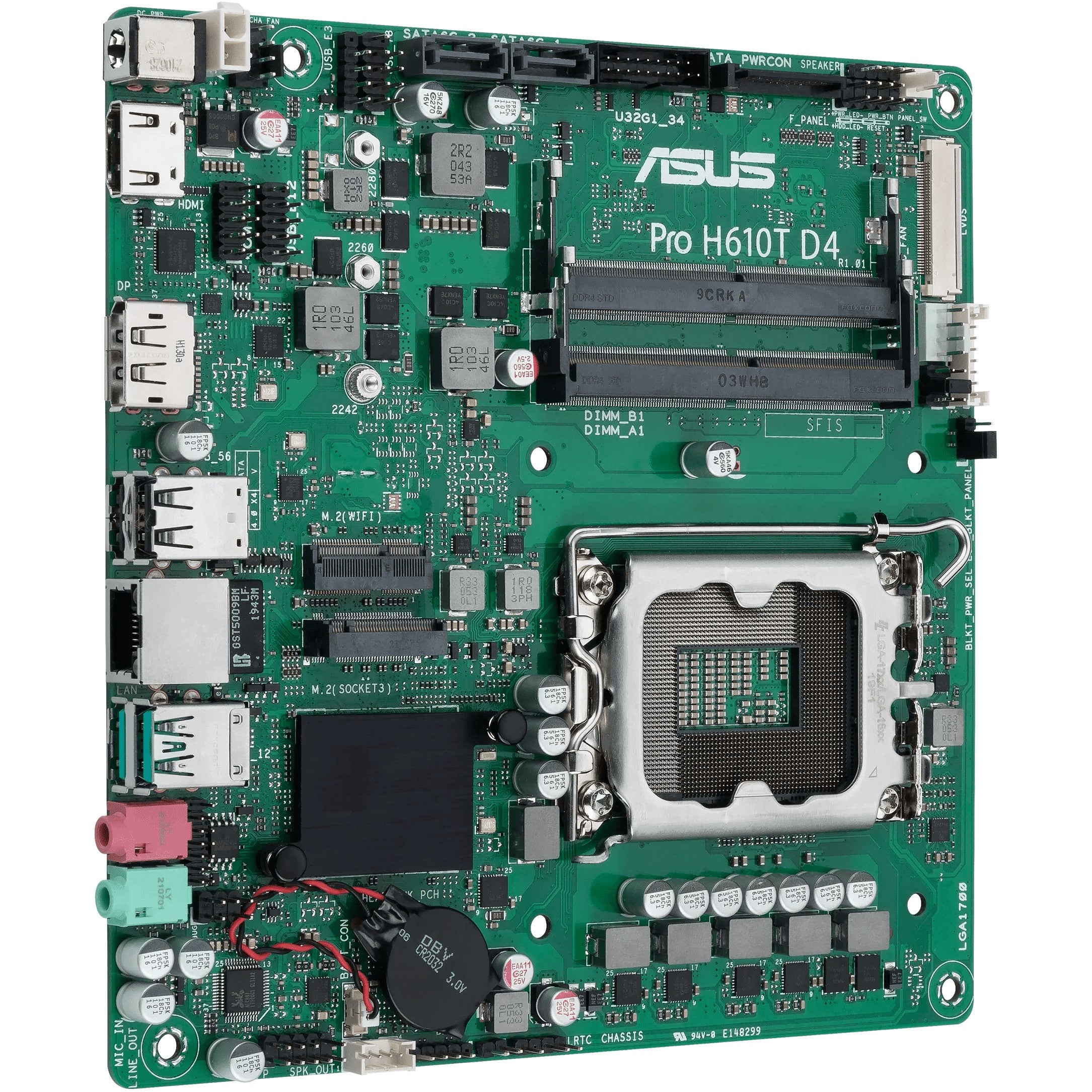 1700 ASUS PRO H610T CSM mITX D4