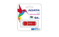 ADATA 64GB DashDrive UV150 USB-Stick USB Typ-A 3.2 Gen 1 (3.1 Gen 1) Rot