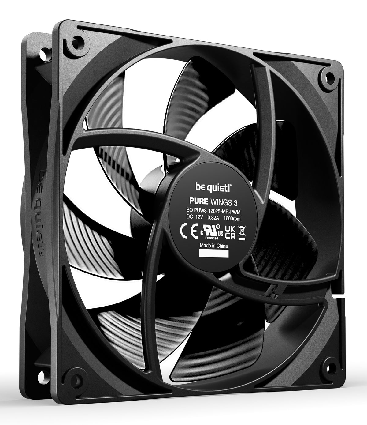 be quiet! Pure Wings 3 120mm PWM Computergehäuse Ventilator 12 cm Schwarz 1 Stück(e)