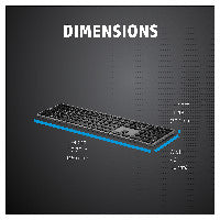 HP HP 975 USB+BT Dual-Mode Wireless Keyboard (DE) – Ansicht 5