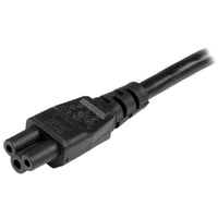 StarTech.com 1 m Laptop Ladekabel, EU Schuko auf C5, 2,5A 250V, 18AWG, Notebook / Laptop Ersatzstromkabel, Laptop Netzteil Stromkabel, Kleeblatt/Mickey Mouse Netzkabel