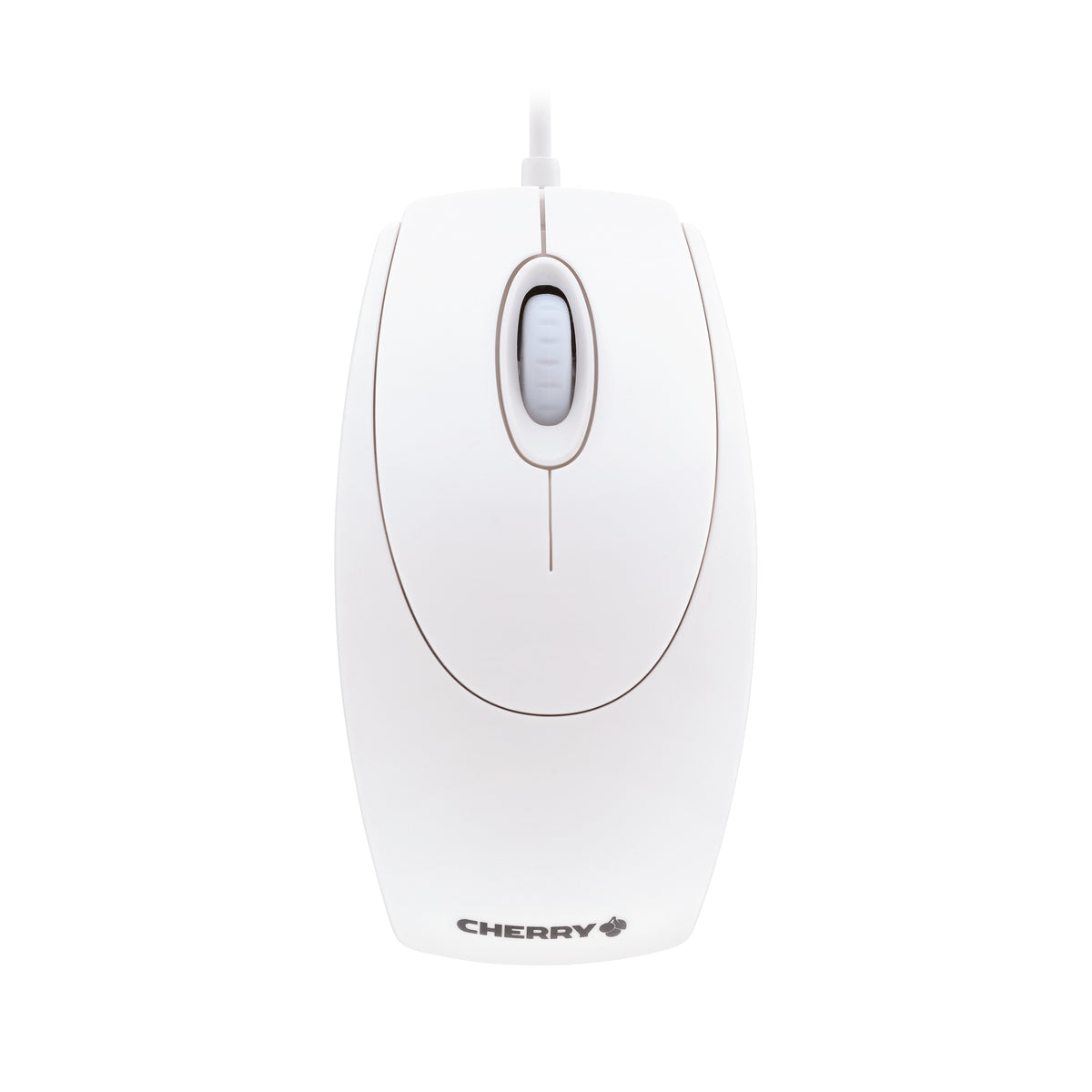 CHERRY WHEELMOUSE OPTICAL Kabelgebundene Maus, Weiß Grau, PS2/USB