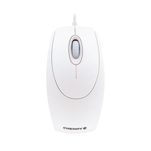 CHERRY WHEELMOUSE OPTICAL Kabelgebundene Maus, Weiß Grau, PS2/USB
