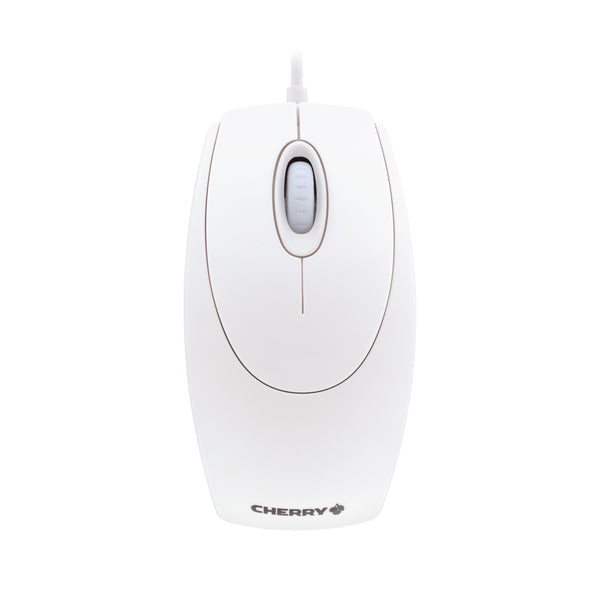 CHERRY WHEELMOUSE OPTICAL Kabelgebundene Maus, Weiß Grau, PS2/USB