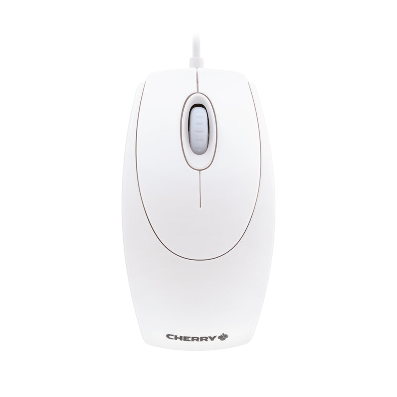 CHERRY WHEELMOUSE OPTICAL Kabelgebundene Maus, Weiß Grau, PS2/USB