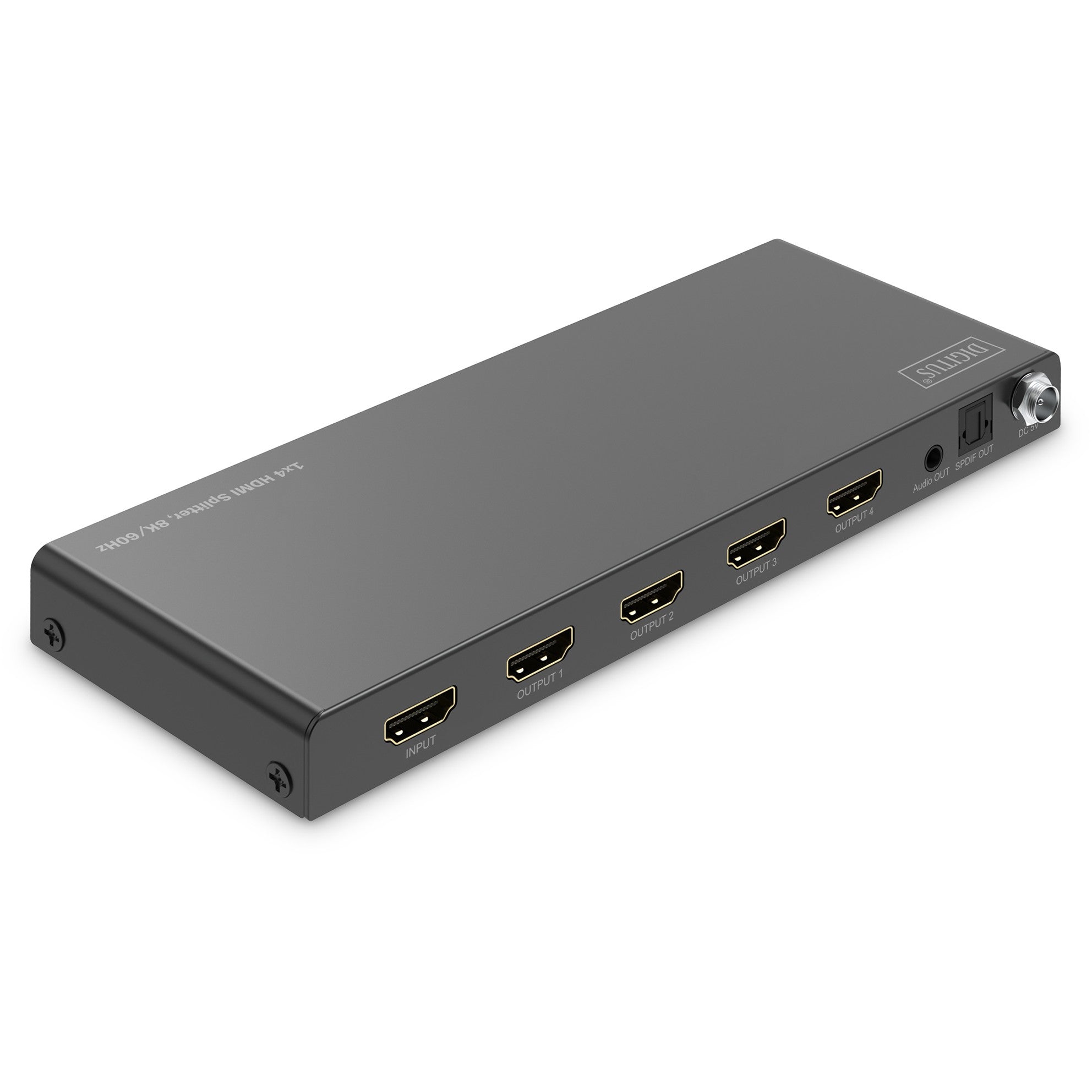 DIGITUS Splitter HDMI 1x4 8K/60Hz Toslink.Stereo.EDID Contr.