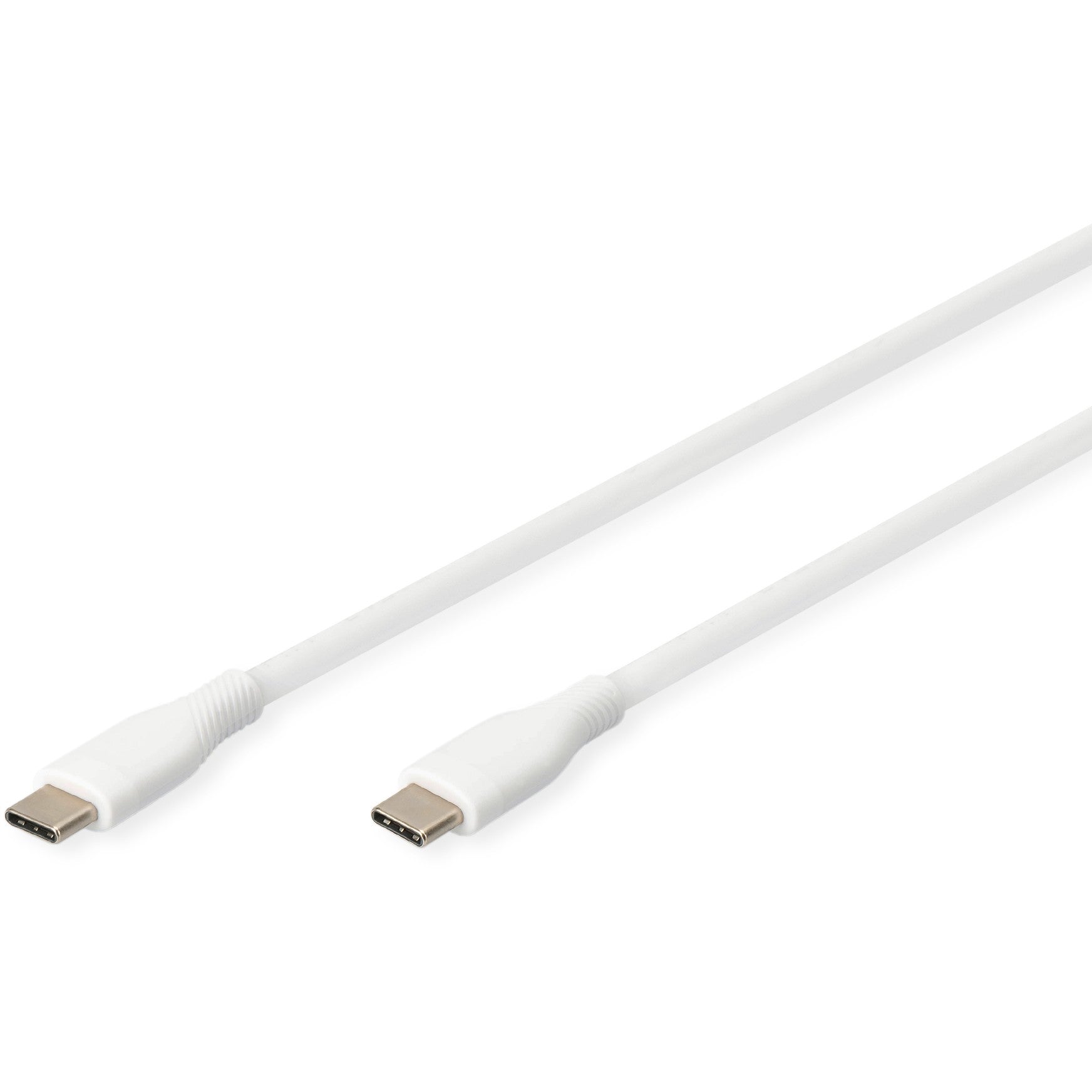 DIGITUS USB 2.0 Kabel Typ C -C Silikon St/St 1m weiß