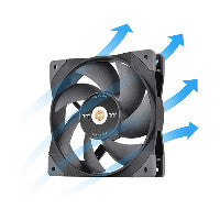 Thermaltake SWAFAN GT12 120mm Black PWM 58.17 CFM
