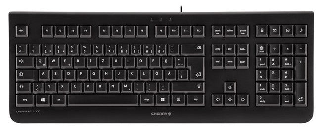 CHERRY KC 1000 Tastatur Haus USB Schweiz Schwarz