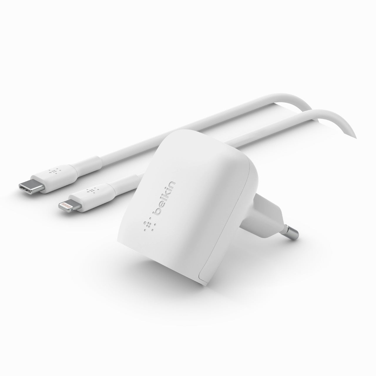 Belkin Dual 20W USB-C Ladegerät incl. Lightning. weiß