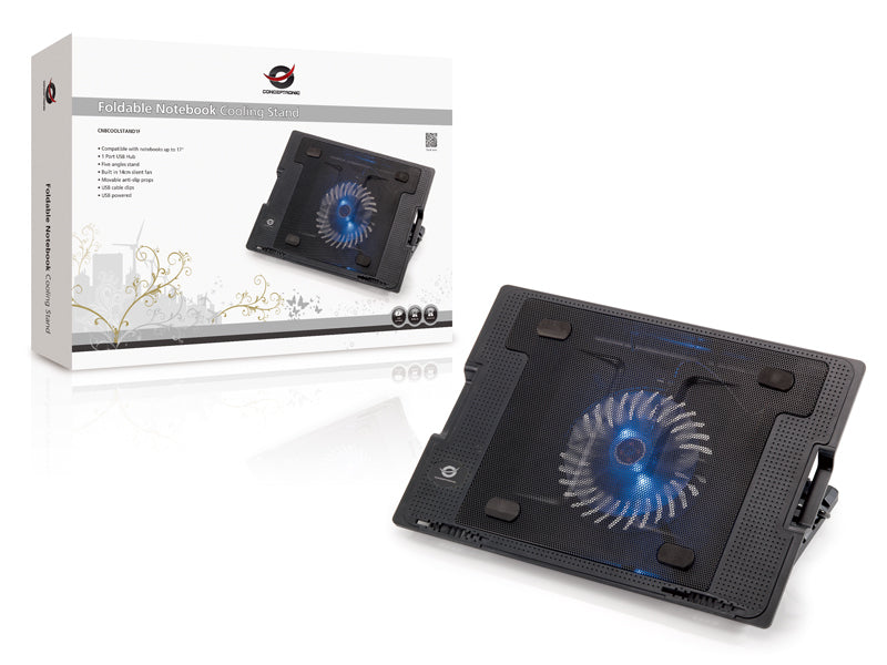 Conceptronic Klappbarer kühlender Notebook-Ständer