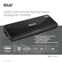 CLUB3D CSV-3103D The Club 3D Universal USB 3.1 Gen 1 UHD 4K Docking station DisplayLink™