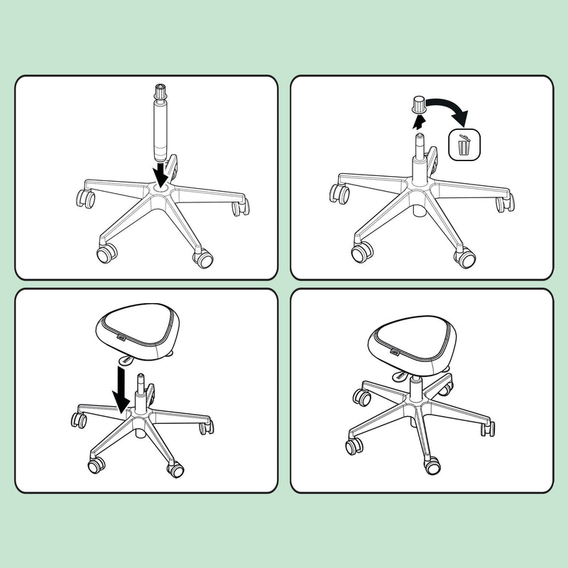 Leitz 65770095 Büro- & Computerstuhl Gepolsterter Sitz