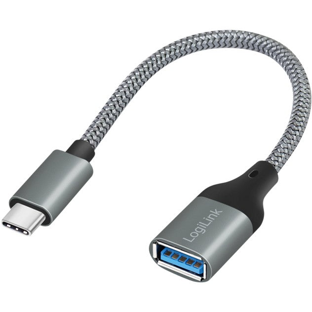 LogiLink USB-C > USB 3.2 (ST-BU) 0.15m Adapter Grau
