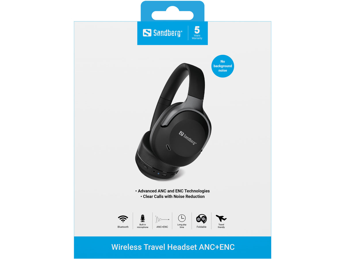 Sandberg 126-53 Kopfhörer & Headset Kabellos Kopfband Anrufe/Musik Bluetooth Schwarz