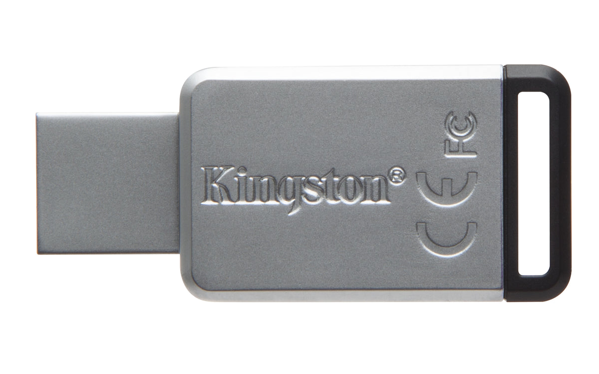 Kingston Technology DataTraveler 50 128GB USB-Stick USB Typ-A 3.2 Gen 1 (3.1 Gen 1) Schwarz, Silber