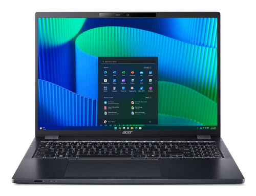 Acer TravelMate P4 TMP416-53-TCO-75UQ Intel Core Ultra 7 155U Laptop 40,6 cm (16") WUXGA 16 GB DDR5-SDRAM 512 GB SSD Wi-Fi 6 (802.11ax) Windows 11 Pro Blau