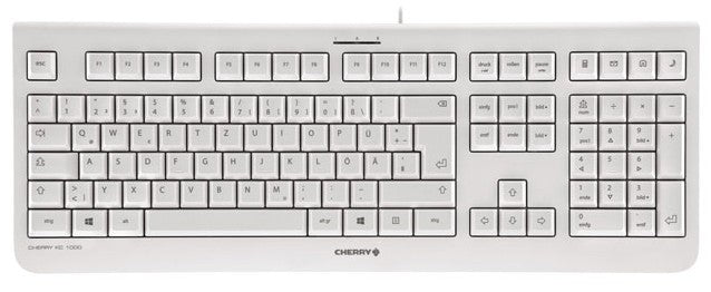 CHERRY KC 1000 Tastatur Haus USB Schweiz Grau