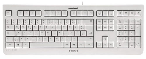 CHERRY KC 1000 Tastatur Haus USB Schweiz Grau