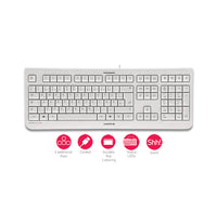 CHERRY KC 1000 Tastatur Universal USB QWERTY Nordisch Grau