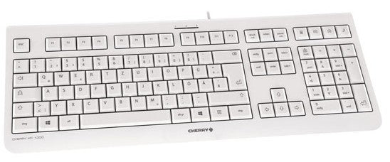 CHERRY KC 1000 Tastatur Haus USB Schweiz Grau