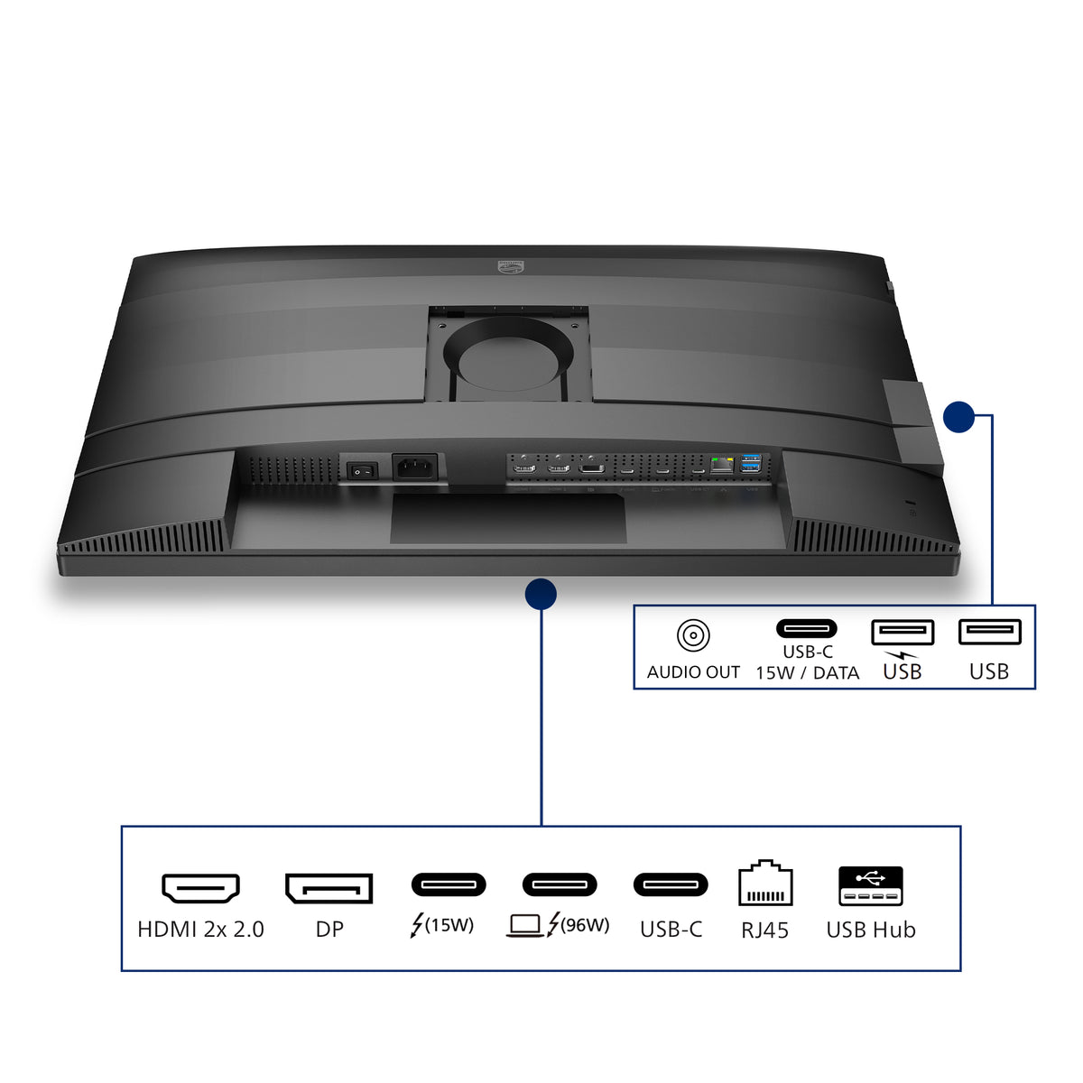 Philips 6000 series 27B2U6903/00 Computerbildschirm 68,6 cm (27") 3840 x 2160 Pixel 4K Ultra HD LED Anthrazit