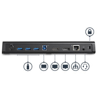 StarTech.com USB 3.0 Dockingstation für zwei Monitore mit HDMI & 4K DisplayPort - USB 3.0 auf 4x USB-A, Ethernet, HDMI und DP - USB Typ A Universal Dockingstation für Mac & Windows