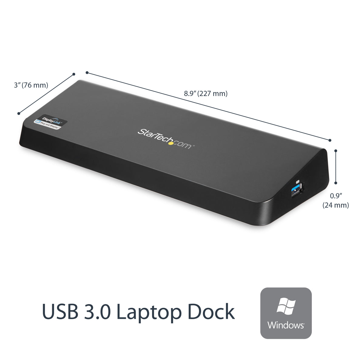 StarTech.com USB 3.0 Dockingstation für zwei Monitore mit HDMI & 4K DisplayPort - USB 3.0 auf 4x USB-A, Ethernet, HDMI und DP - USB Typ A Universal Dockingstation für Mac & Windows