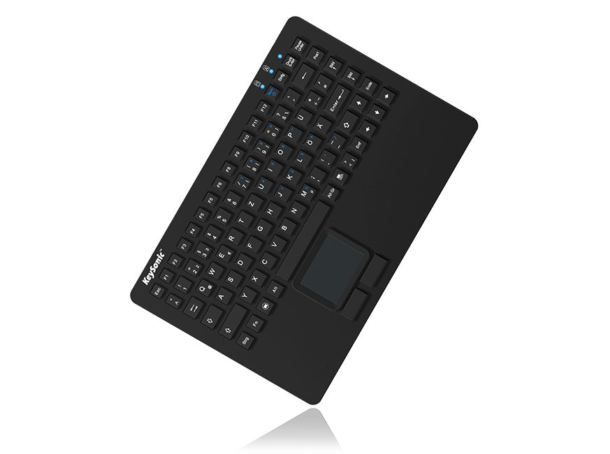 KeySonic KSK-5230 IN (US) Industrie Tastatur, USB, Touchpad, schwarz, 2 Maustasten, wasserdicht IP68