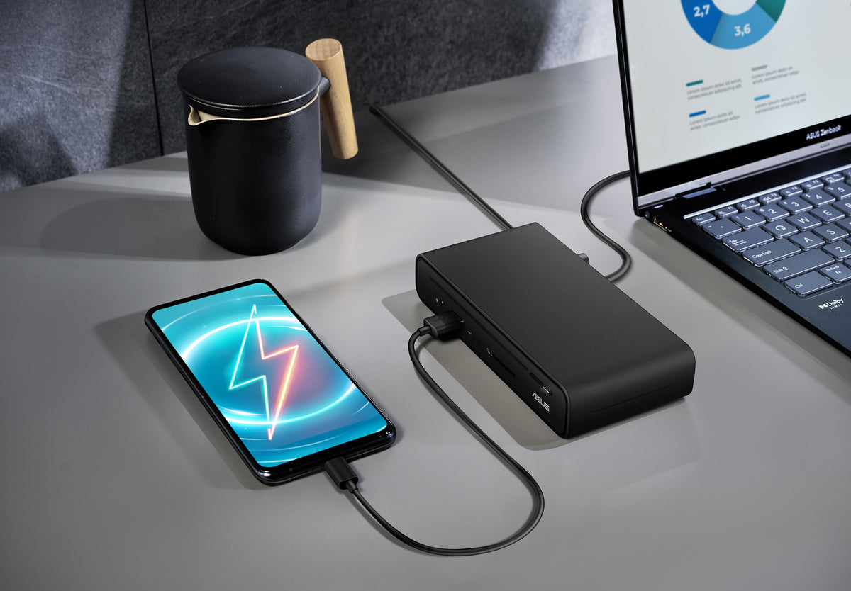 ASUS Triple Display USB-C Dock DC300 Andocken USB 3.2 Gen 2 (3.1 Gen 2) Type-C Schwarz