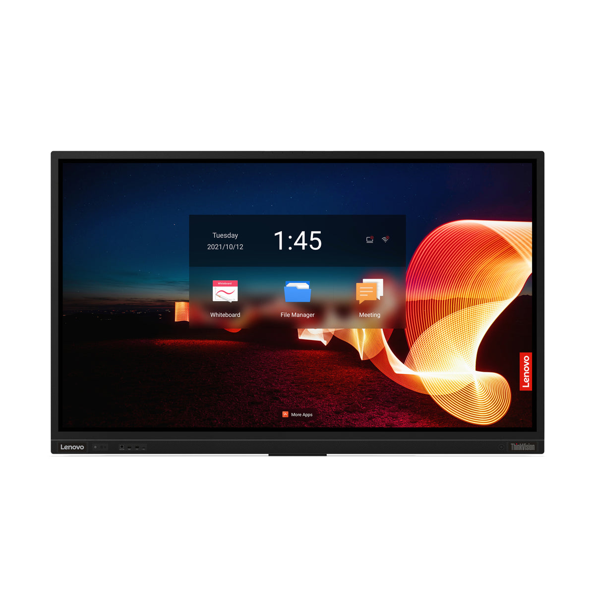 Lenovo ThinkVision T75 Computerbildschirm 190,5 cm (75") 3840 x 2160 Pixel 4K Ultra HD LED Touchscreen Schwarz