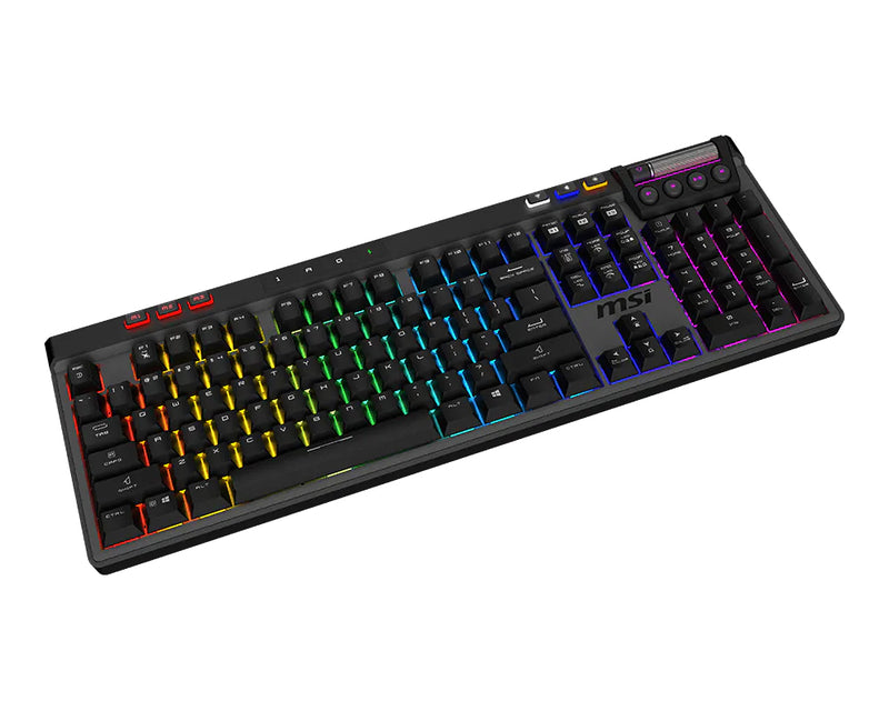 MSI STRIKE PRO WIRELESS Tastatur Gaming USB + Bluetooth QWERTY US Englisch Schwarz