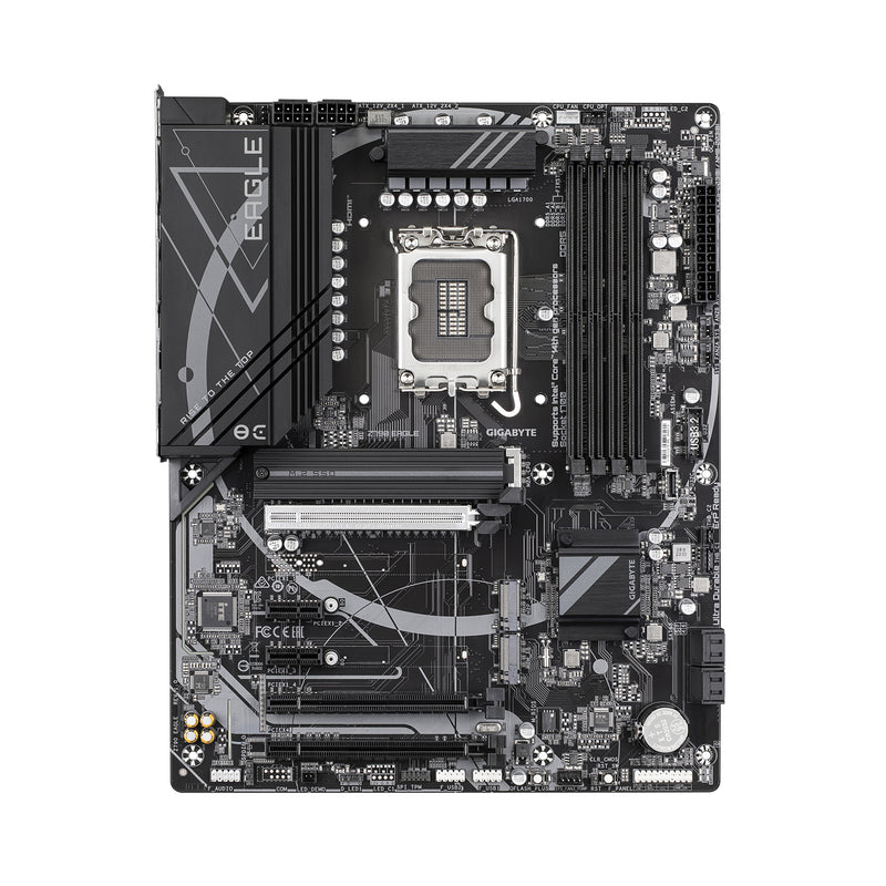 GIGABYTE Z790 EAGLE Motherboard - Unterstützt 14. Generation Intel Core CPUs, 12+1+1 Phasen VRM, bis zu 7600MHz DDR5 (OC), 3xPCIe 4.0 M.2, 2,5GbE LAN, USB 3.2 Gen 2