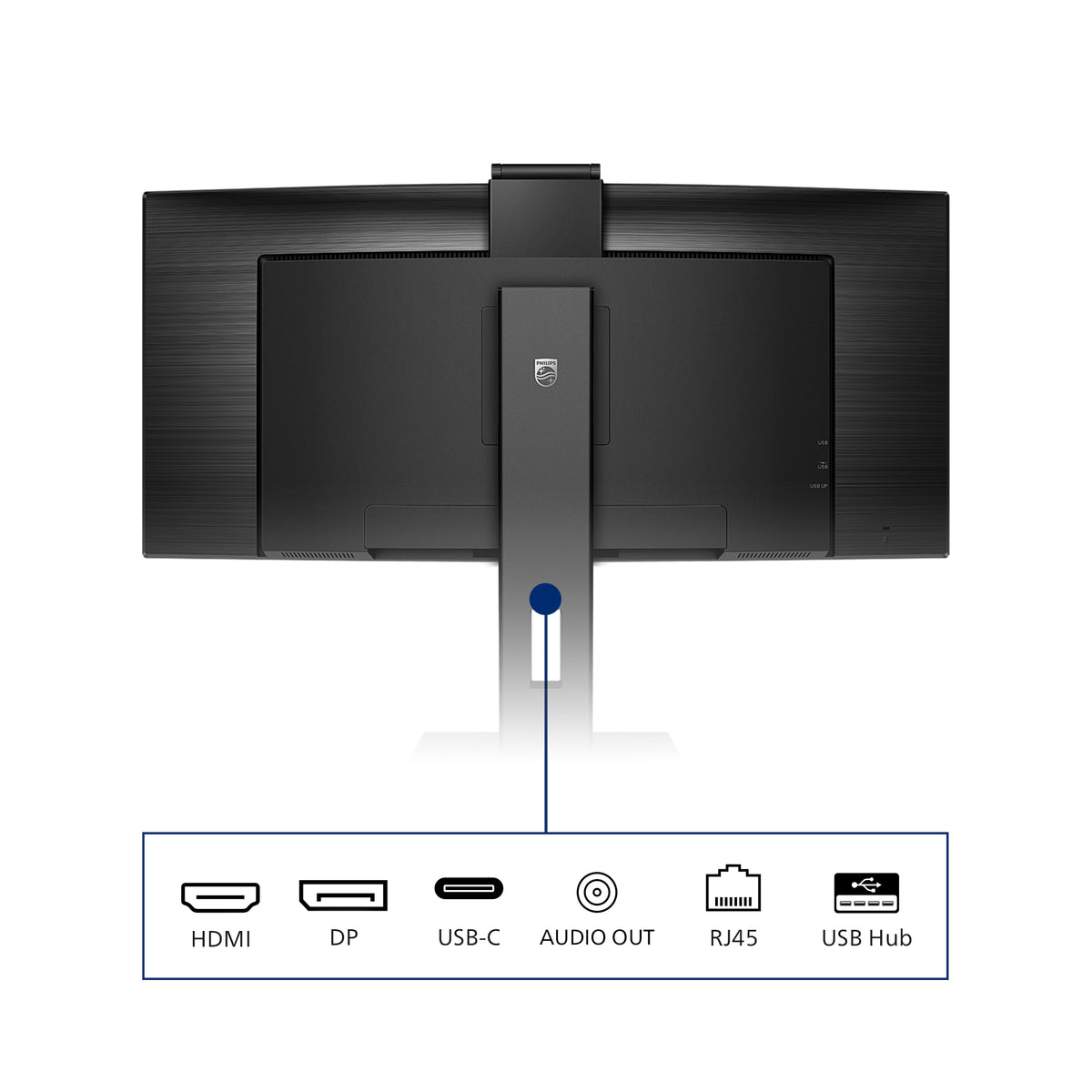 Philips P Line 346P1CRH/00 Computerbildschirm 86,4 cm (34") 3440 x 1440 Pixel UltraWide Quad HD LED Schwarz