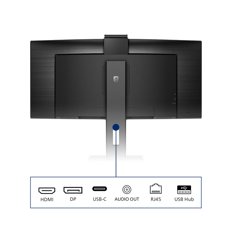 Philips P Line 346P1CRH/00 Computerbildschirm 86,4 cm (34") 3440 x 1440 Pixel UltraWide Quad HD LED Schwarz