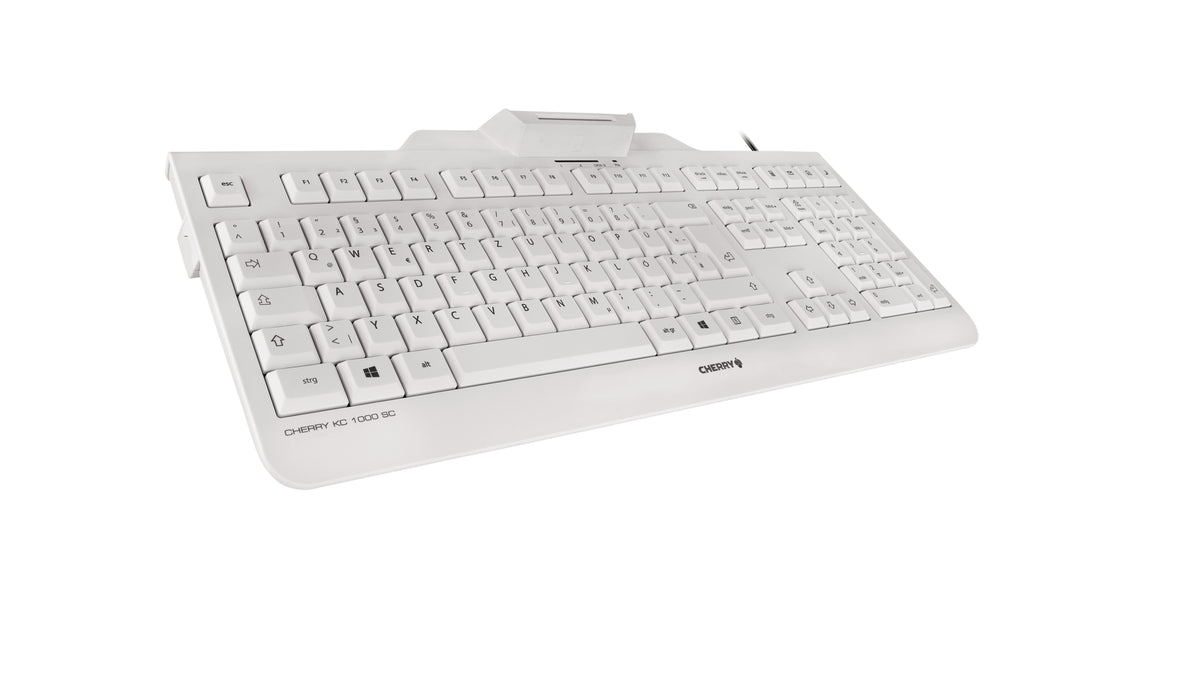 Contour Design KC 1000 SC Kabelgebundene Chipkarten Tastatur, Hell Grau, USB (QWERTZ - DE)