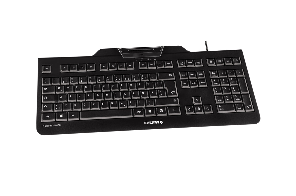 Contour Design KC 1000 SC Kabelgebundene Chipkarten Tastatur, Schwarz, USB (QWERTZ - DE)