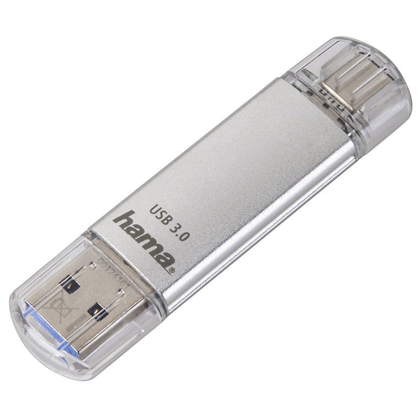 Hama C-Laeta USB-Stick 32 GB USB Type-A / USB Type-C 3.2 Gen 1 (3.1 Gen 1) Silber