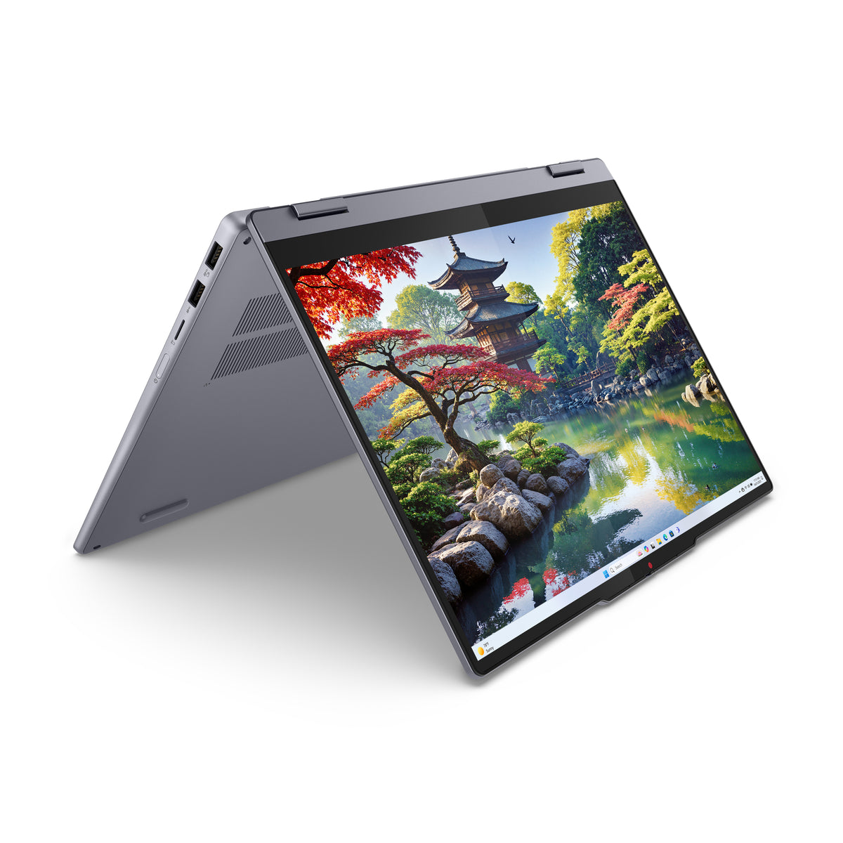 Lenovo IdeaPad 5 2-in-1 14IAL10 Intel Core Ultra 5 225H Hybrid (2-in-1) 35,6 cm (14") Touchscreen WUXGA 16 GB LPDDR5x-SDRAM 512 GB SSD Wi-Fi 7 (802.11be) Windows 11 Home Deutsch Grau