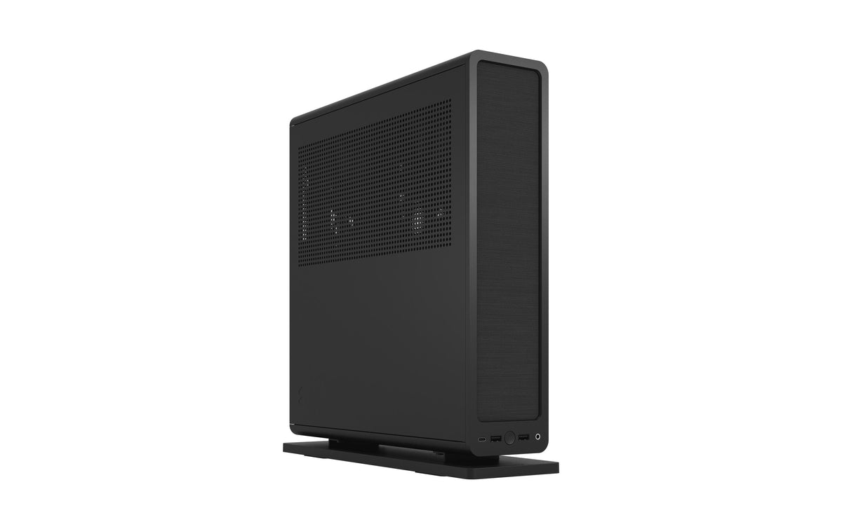 Fractal Design Ridge PCIe 4.0 Mini-ITX Tower Noir avec panneau latéral en maille et USB 3.2 Gen 2 Type-C / USB 3.2 Gen 1 Type-A