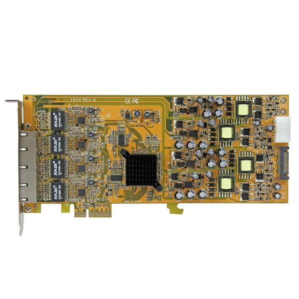 StarTech.com 4 Port Gigabit Power over Ethernet PCI Express Netzwerkkarte - PSE / PoE PCIe NIC