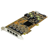 StarTech.com 4 Port Gigabit Power over Ethernet PCI Express Netzwerkkarte - PSE / PoE PCIe NIC