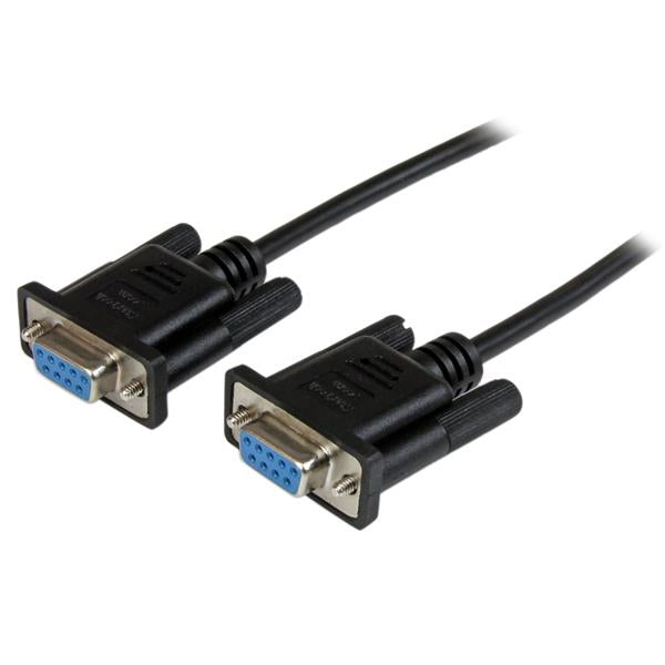 StarTech.com Câble série null modem RS232 DB9 de 2 m - F/F - Noir