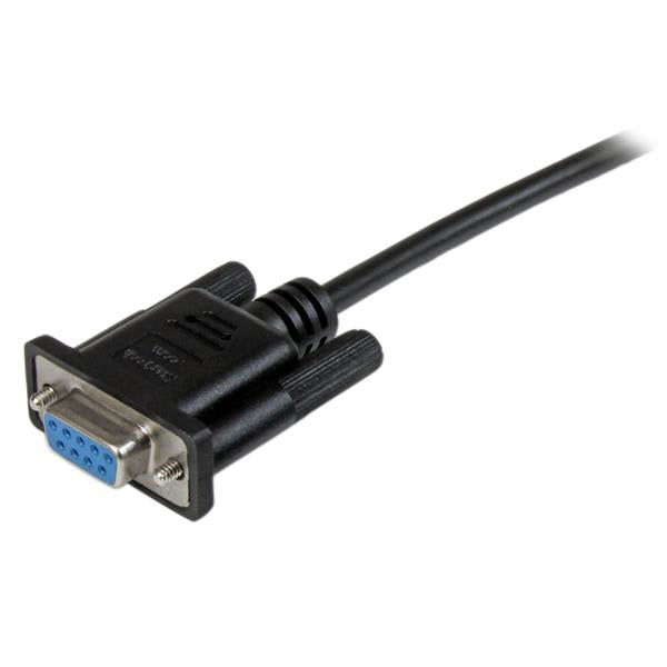 StarTech.com 1m DB9 RS232 Seriell Nullmodemkabel - Bu/Bu - Schwarz
