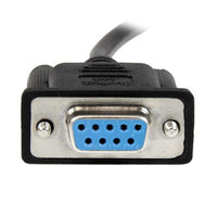 StarTech.com 2m DB9 RS232 Seriell Nullmodemkabel - Bu/Bu - Schwarz